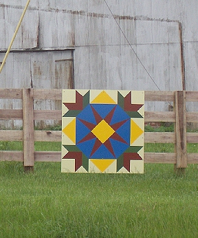 Morning Star Flower--Barn Quilts